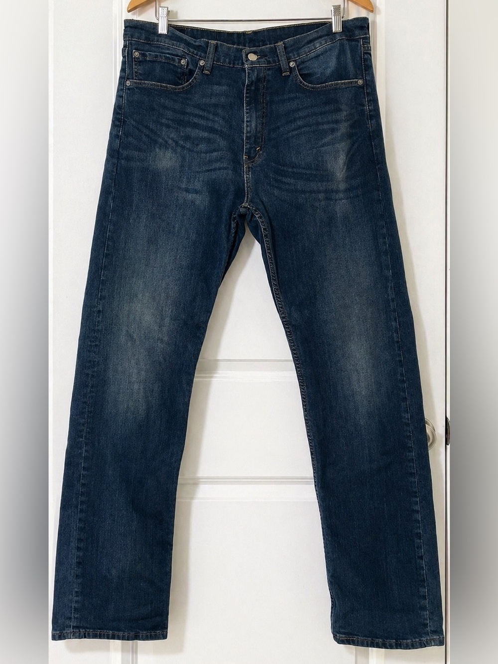 Levi’s 505 Men’s Jeans W36 L34 Blue Regular Fit Straight Leg Medium Wash Denim